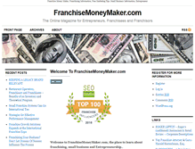 Tablet Screenshot of franchisemoneymaker.com